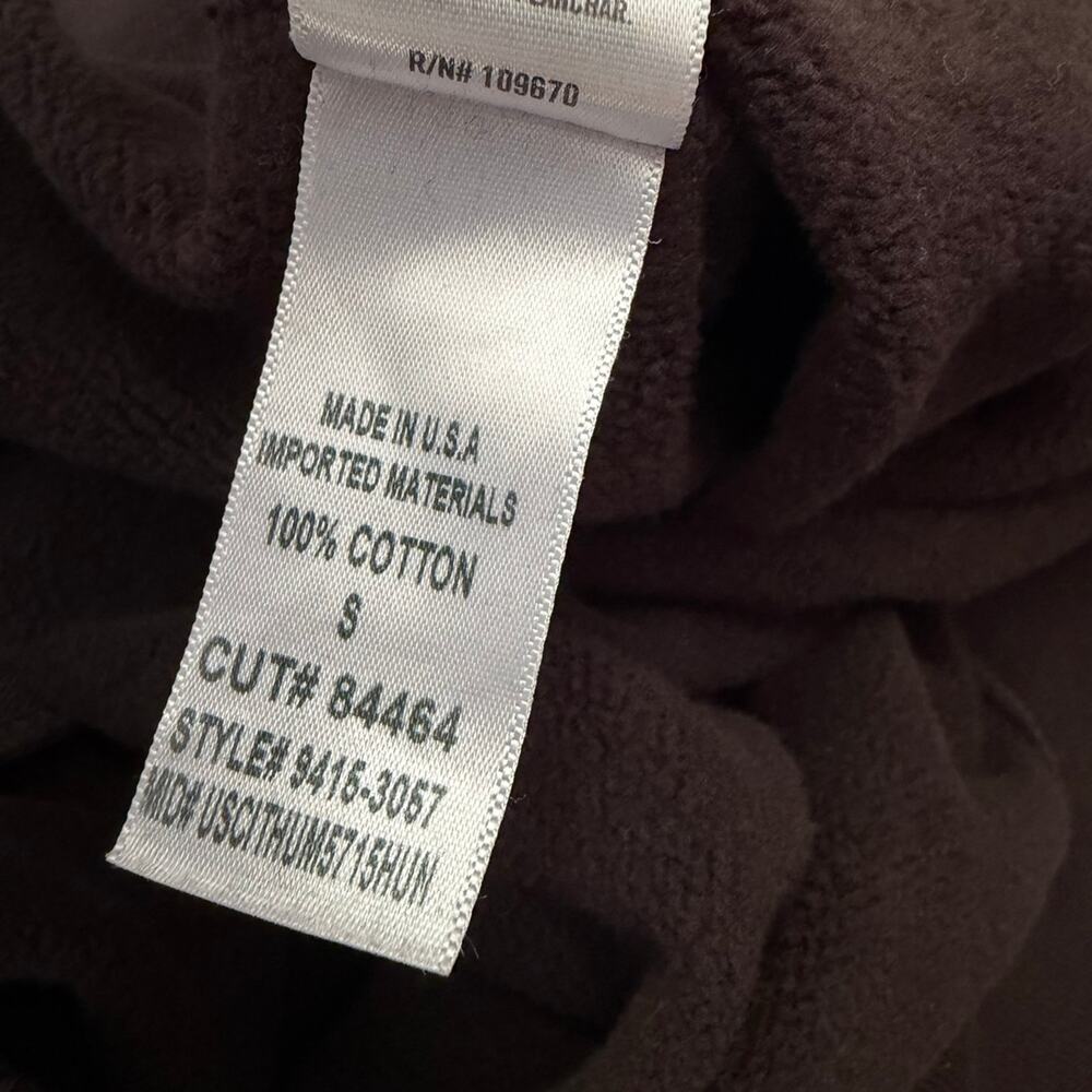 Citizens of Humanity Mirelle Funnel Neck Sweatshirt Top Dark Brown Sz S - Picture 9 of 9